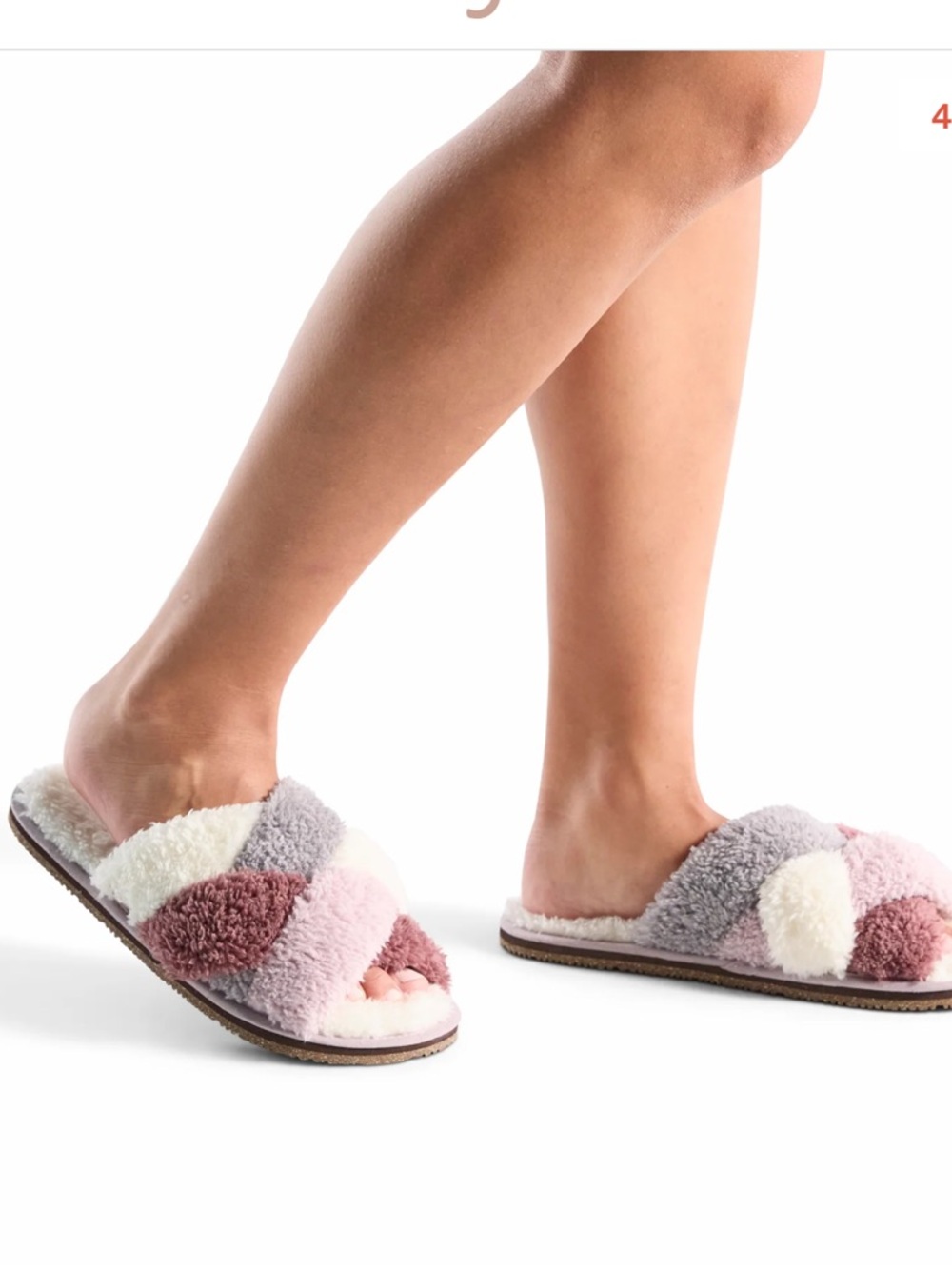 Women’s Equinox Sherpa Multi-Strap Slipper Willow NWT Size‎ 6-7